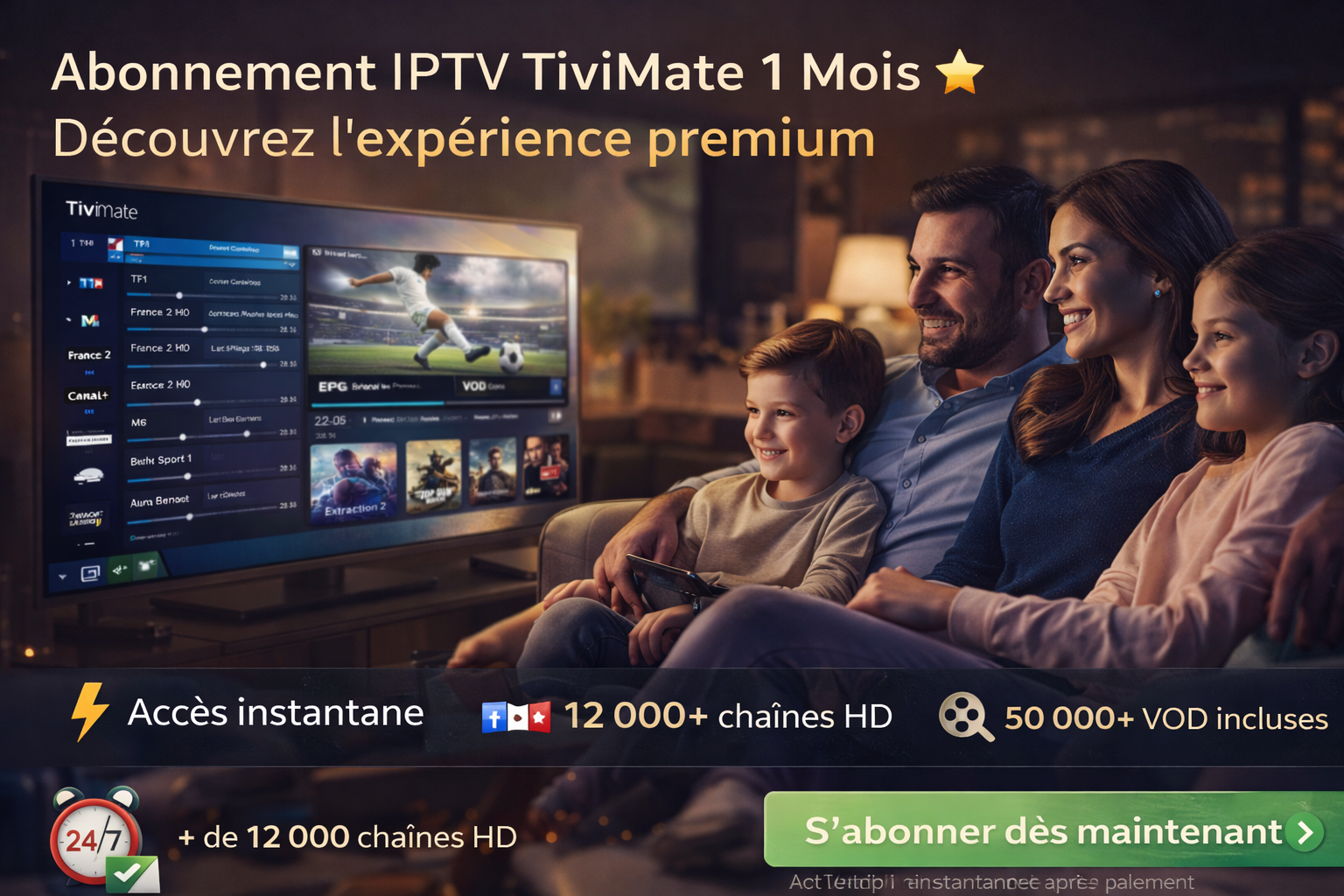 abonnement IPTV TiviMate