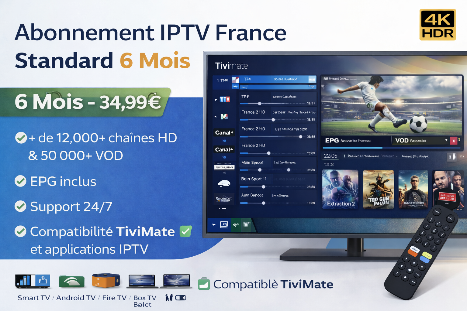abonnement IPTV France