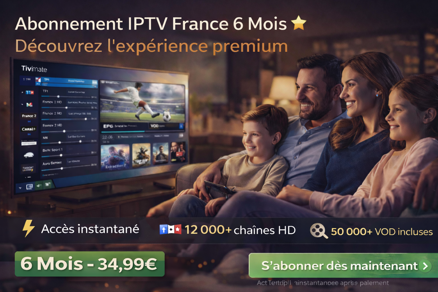 abonnement IPTV France